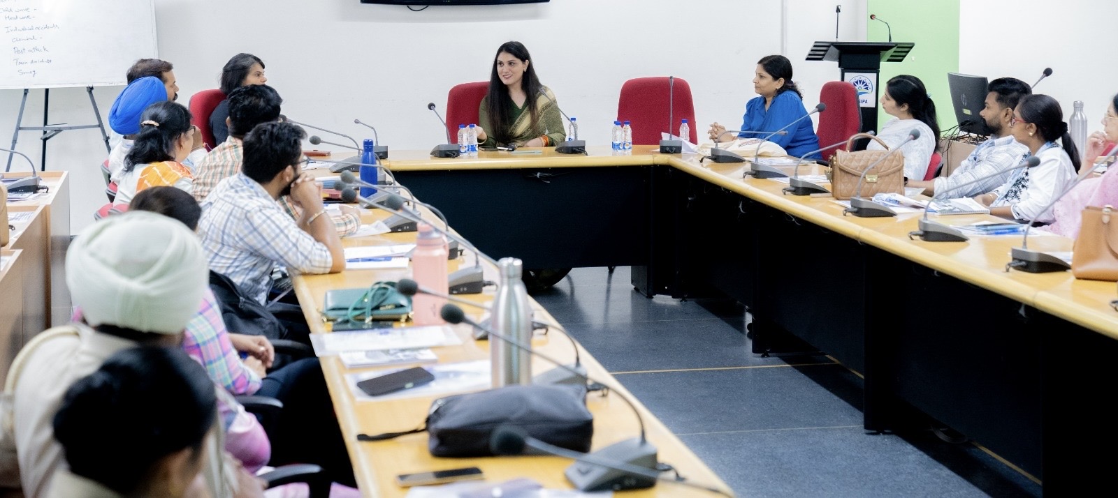 Dr. Navpreet Kaur leading a training and discussion session